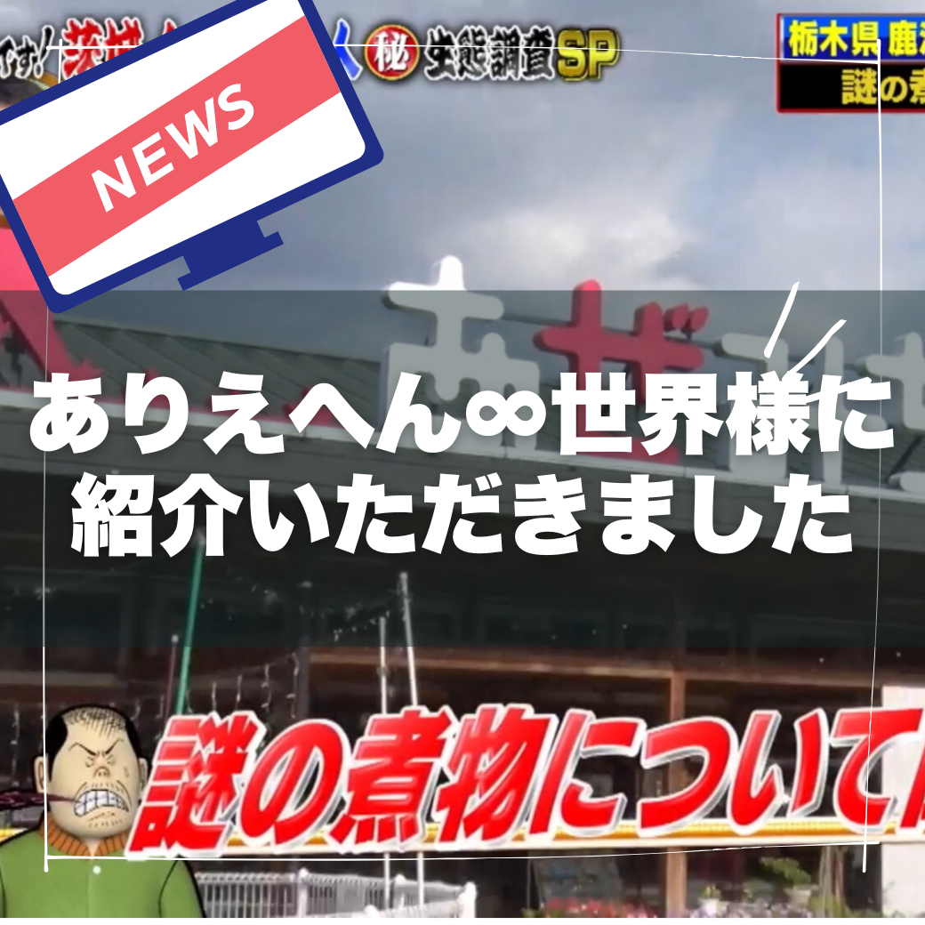 「ありえへん∞世界」で“インド煮”が紹介されました！